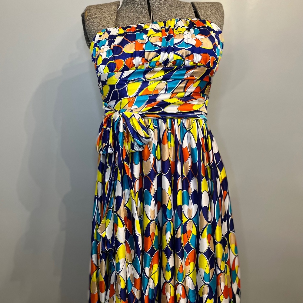 Strapless Bubble Hem Dress